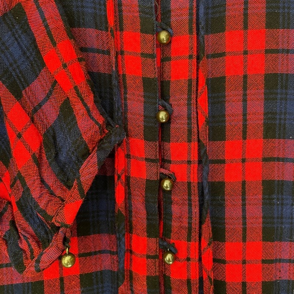 F21 Plaid Ruffle Dress - Picture 3 of 5